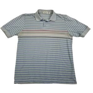 Vintage Brass Eagle Clothing Company Men's Large Polo Shirt Marina Del Rey Gray